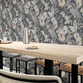 Arthouse Signature 2 Tropical Leopard bézs-szürke leopárdmintás papír tapéta – 909408