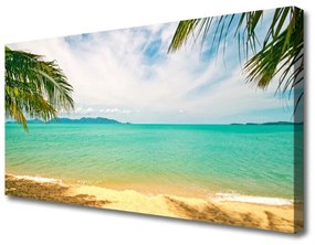Vászonkép Sea Beach Landscape 100x50 cm