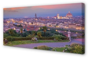 Canvas képek Olaszország Panorama folyó 120x60 cm