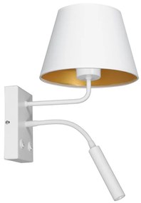 Luminex Fali lámpa ARDEN 1xE27/60W+1xG9/8W/230V fehér/arany LU3456
