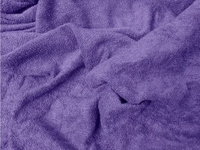 Frottír EXCLUSIVE sötétlila lepedő 90x200 cm