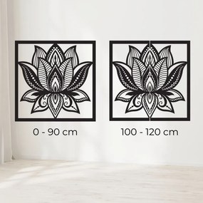 Mandala lótuszvirág fali design négyzet - ALAKSTRA