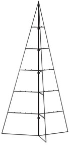 fekete fém karácsonyfa dekorációhoz 100 cm