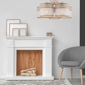 Fali lámpa ANDREA 5xE27/60W/230V bükk