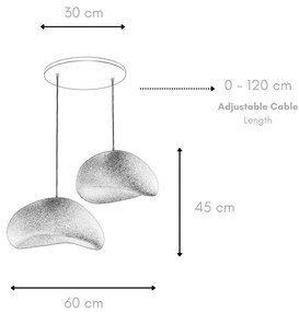 Függőlámpa - Wabi Sabi Grainbeams - Betonszürke