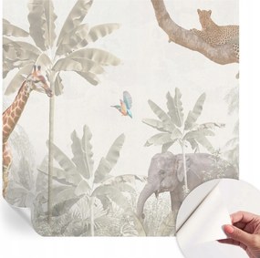 Mosható öntapadós fotótapéta étkezőbe Trópusi oázis 250x250 cm