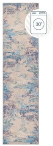 Kék-lila mosható futószőnyeg újrahasznosított szálkeverékből 60x230 cm Reid – Flair Rugs