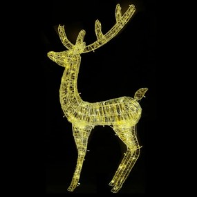 2 db meleg fehér XXL akril karácsonyi rénszarvas 250 LED 180 cm