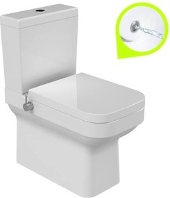 CeraStyle NOURA monoblokk WC - BEÉPÍTETT bidé funkcióval - 62 cm