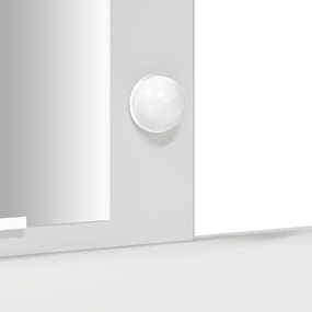 LED lámpás öltöztető asztal Fehér 102x33x135 cm