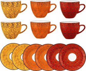 Porcelán eszpresszó csésze 75 ml 11 cm-es csészealjjal Wilmax szett