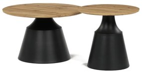 Dohányzóasztal 70×70 cm, MDF, Artisan Tölgy. CT-F4150 ART