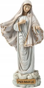 Szűz Mária figura Medziugorie- Medjugorje- 12,5cm magas, Kézzel Festett