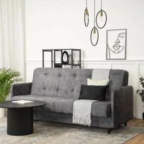 Zestaw 2x Sofa Rozkładana TIVOLI Szara