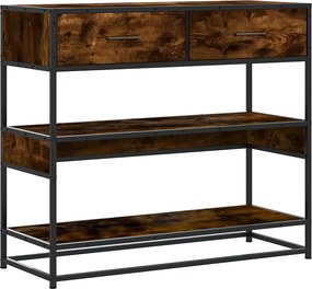 vidaXL füstös tölgy színű szerelt fa tálalóasztal 90x35x80 cm