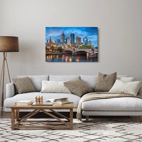 Melbourne város képe (90x60 cm)