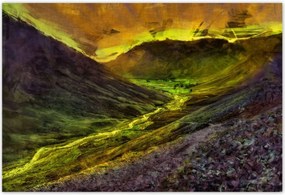 Poszterek 185x125 Folyó a völgyben Tájkép