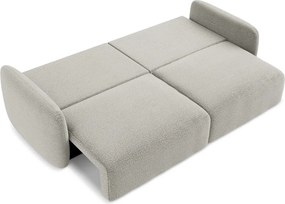 Világosszürke kinyitható-tárolóhelyes kanapé 238 cm Kalena – Makamii