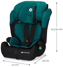 KINDERKRAFT - Autósülés COMFORT UP i-Méret (76-150 cm) zöld
