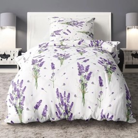 Krepp pamut ágynemű Homa TORRY LAVENDER 2 részes 140x200 cm