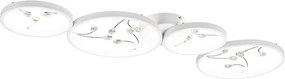 TRIO 642110431 GROOVY Modern LED Mennyezeti Lámpa Fehér LED IP20