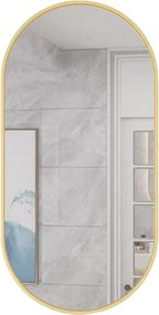 Ovális fali tükör OLVANI 80x40 cm arany kerettel