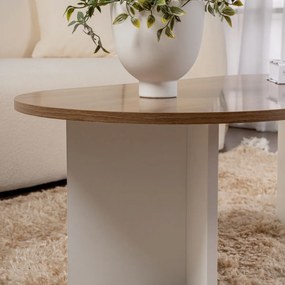 Konferenciaasztal Sable Walnut White