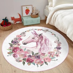 Rózsaszín gyerek szőnyeg ø 120 cm Comfort – Mila Home
