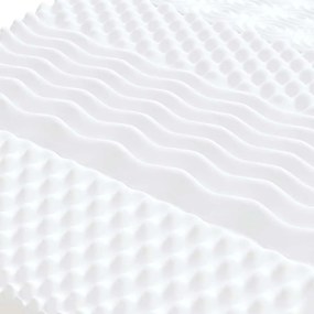 fehér 7 zónás 20 ILD keménységű habmatrac 90 x 210 cm