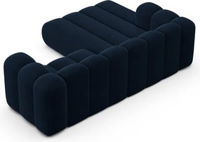 Sötétkék sarokkanapé (bal oldali) Lupine – Micadoni Home