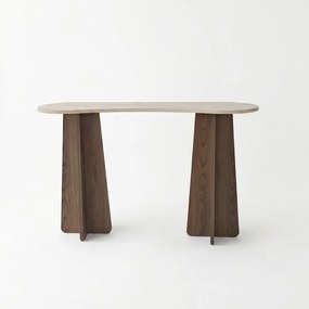 Zen komód, travertin-dió, 120 cm