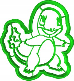 Pokemon Charmander keksz lyukasztó forma 2 8cm