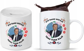Donald Tusk Bögre Platform Készlet Persely fényképes nyomtatással