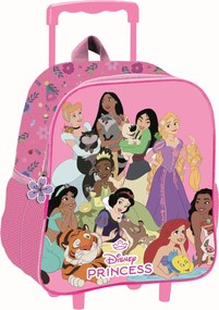 Disney Hercegnők Blossom gurulós ovis 3D hátizsák, táska 32 cm