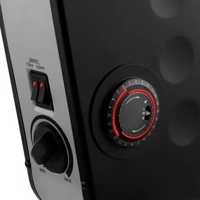 Sencor - Elektromos konvektoros fűtés 750/1250/2000W/230V termosztát IP24 fekete