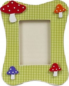 Yph 320 gyerek képkeret 5x7 cm. Gomba zöld, lábbal