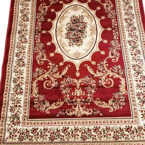 Gótika Nagyméretű Klasszikus Szőnyeg 200 x 300 cm Bordó