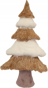 Karácsonyfa dekoráció szőrme és természet dekoráció