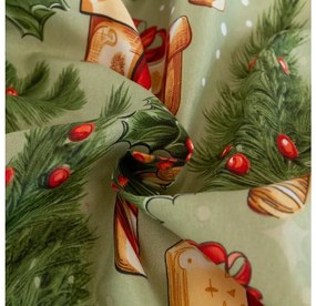 Mikroszálas ágyneműhuzat CHRISTMAS PRESENTS zöld Ágyneműhuzat mérete: 70 x 90 cm | 140 x 200 cm
