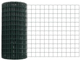 Euro Kerítés Szett 3-as Csomag Zöld Fém, PVC-bevonatú 50 x 0.6 m