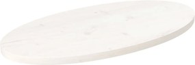 vidaXL fehér tömör fenyőfa ovális asztallap 70 x 35 x 2,5 cm