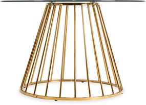 Kerek Üveg Étkezőasztal. OLIVIER 120 cm