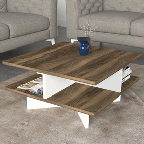 Dohányzóasztal hamton - walnut, white