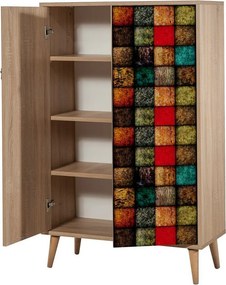 Mega Sonoma Oak Cubes szekrény