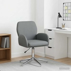 vidaXL forgatható íróasztali szék 54 x 58 x 90 cm Sötétszürke Szövet