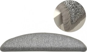 15 db világosszürke lépcsőszőnyeg 65 x 24 x 4 cm