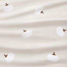 Goldea pamut gumis lepedő - tök krémszínű alapon 200 x 200 cm