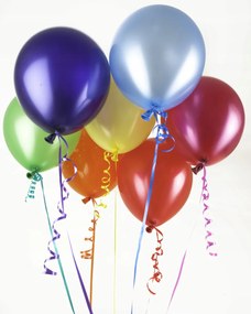 Poszter 40x50cm Többszínű lufik, Assaf Frank