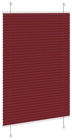 pliszírozott redőny Bordeaux piros 85x100 cm szövetszélesség