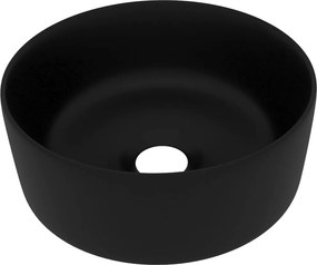 vidaXL kerek matt fekete kerámia luxus mosdókagyló 40 x 15 cm